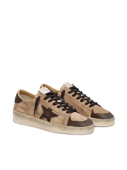 Sneakers Stardan in pelle scamosciata con dettaglio stella Golden Goose | GMF00128.F008514.81868BEIGE/BROWN/WHITE